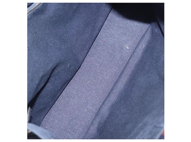 Hermès HERMES Nuova Borsa a Mano Fourre Tout PM Canvas Navy Silver Auth 204058 Argento Blu navy - vista 20