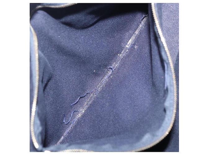 Hermès HERMES Nuova Borsa a Mano Fourre Tout PM Canvas Navy Silver Auth 204058 Argento Blu navy - vista 25
