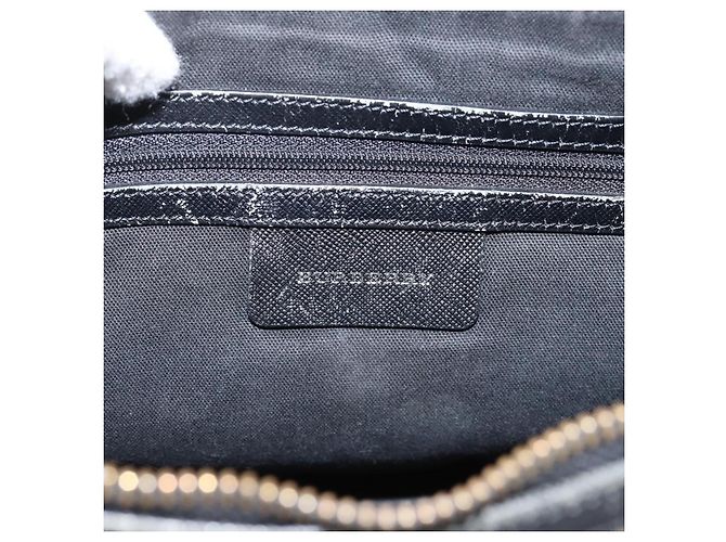 BURBERRY Nova Check Schultertasche Canvas Beige Silver Auth 203707 Silber - Ansicht 16