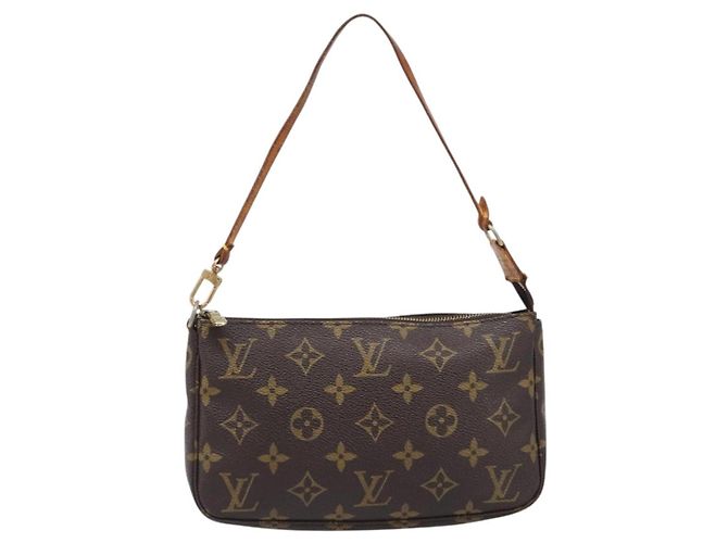 LOUIS VUITTON Monogram Pochette Accessoires Pouch M51980 LV Auth 204385 Monogramma - vista 13