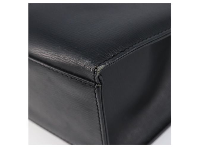 Borsa a mano Christian Dior in pelle 2way Nero Oro Auth 204155 D'oro - vista 13