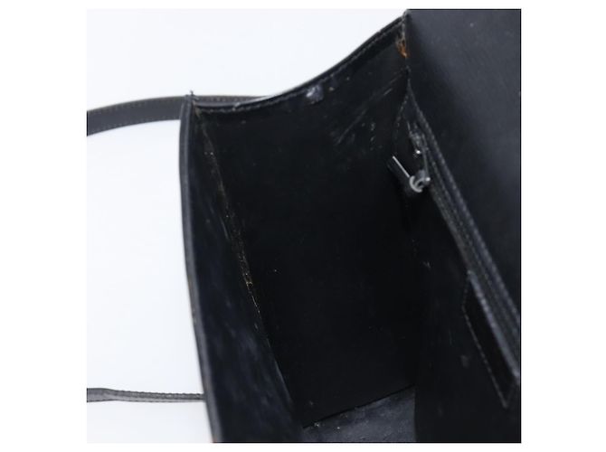 Borsa a mano Christian Dior in pelle 2way Nero Oro Auth 204155 D'oro - vista 23