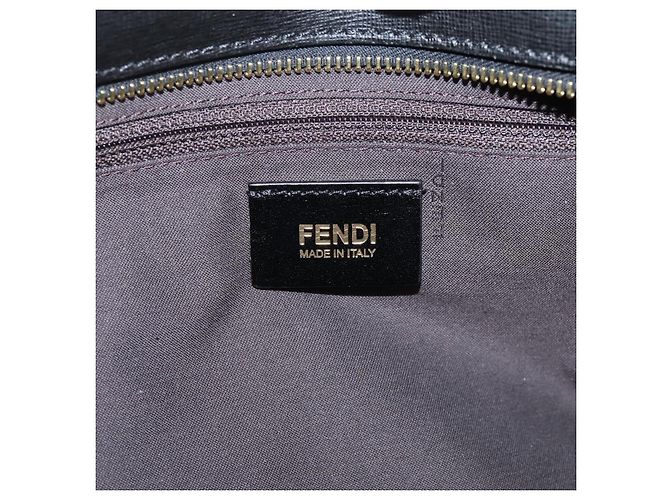FENDI Zucca Canvas Tote Bag Schwarz Braun Auth 204873 - Ansicht 17