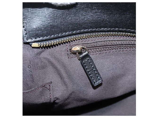 FENDI Zucca Canvas Tote Bag Schwarz Braun Auth 204873 - Ansicht 21