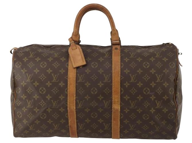 LOUIS VUITTON Monogram Keepall 50 Boston Bag Vintage M41426 LV Auth 200970 Monogramma - vista 13