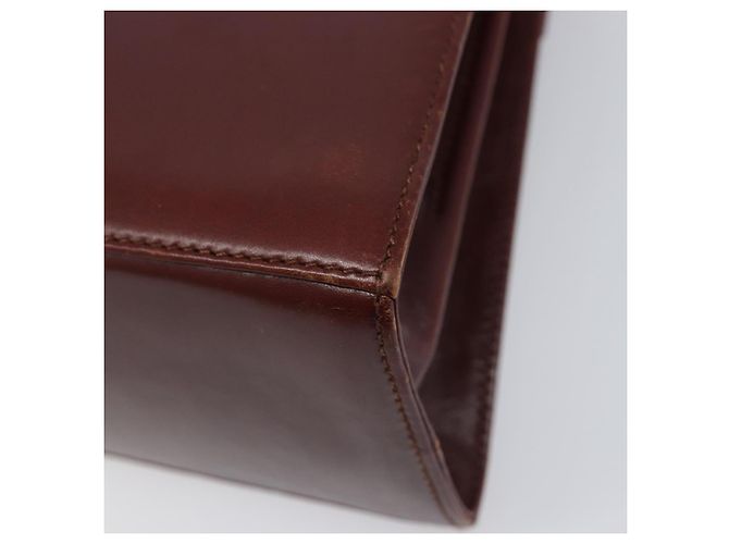 Borsa Salvatore Ferragamo Gancini in pelle 2way Brown Gold Auth LN168 - vista 15
