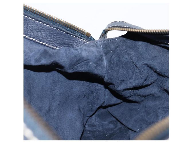 Céline Borsa a mano CELINE in pelle nera e oro Auth am12599V Nero D'oro - vista 20