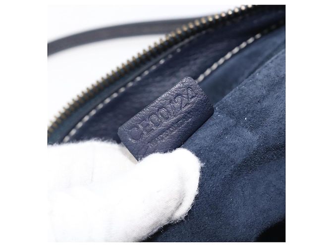 Céline Borsa a mano CELINE in pelle nera e oro Auth am12599V Nero D'oro - vista 23