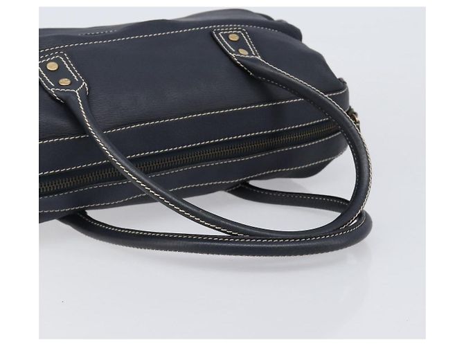 Céline Borsa a mano CELINE in pelle nera e oro Auth am12599V Nero D'oro - vista 7