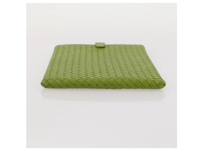 Housse iPad BOTTEGA VENETA INTRECCIATO en cuir Vert Auth 204255 - vue 11