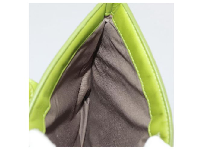 Housse iPad BOTTEGA VENETA INTRECCIATO en cuir Vert Auth 204255 - vue 19