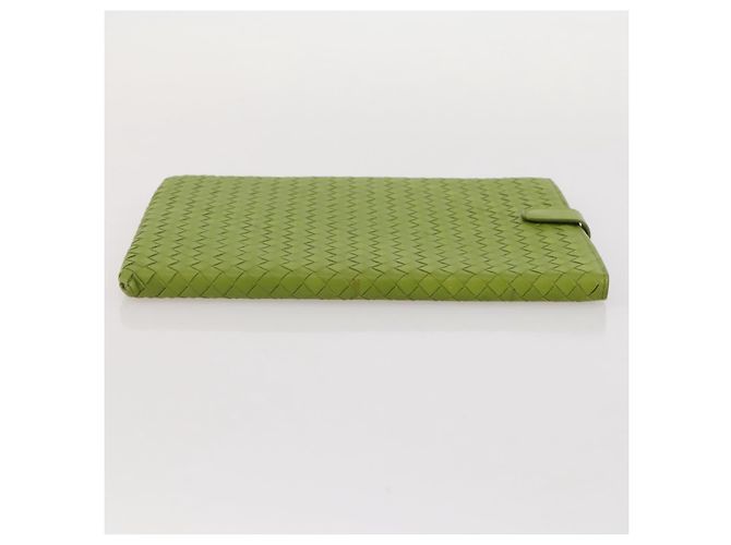 Housse iPad BOTTEGA VENETA INTRECCIATO en cuir Vert Auth 204255 - vue 6