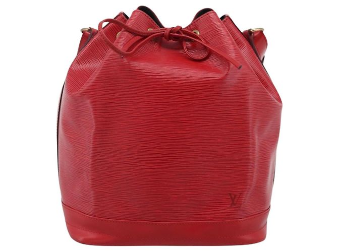 Borsa a tracolla LOUIS VUITTON Epi Noe Rossa M44007 LV Auth ki6821A Rosso - vista 13