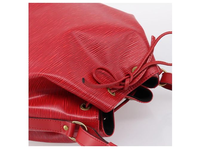 Borsa a tracolla LOUIS VUITTON Epi Noe Rossa M44007 LV Auth ki6821A Rosso - vista 6