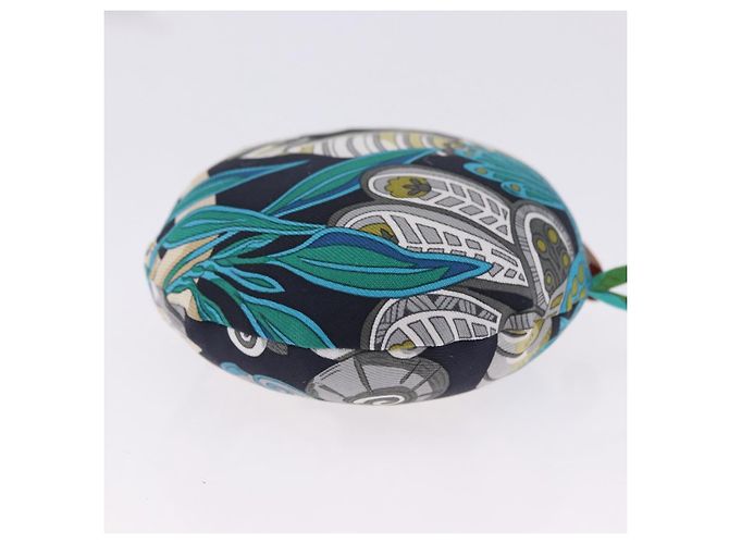 Hermès HERMES Petit Ash Bag Charm Silk Blue Auth 203689M Blau - Ansicht 9