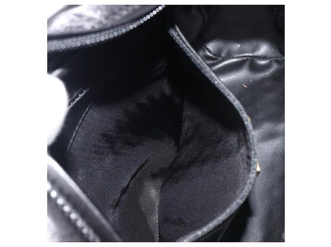 Bolsa de Ombro com Corrente BALLY em Couro Preto e Dourado Auth BA15568A - vista 22