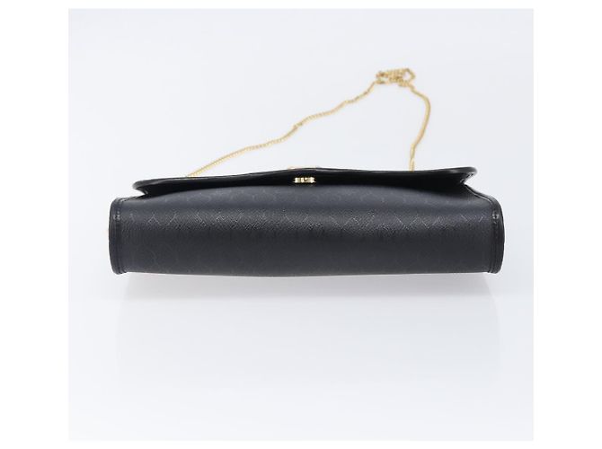 Borsa a tracolla Christian Dior Honeycomb Chain PVC Nero Tono Oro Auth 204705A - vista 10