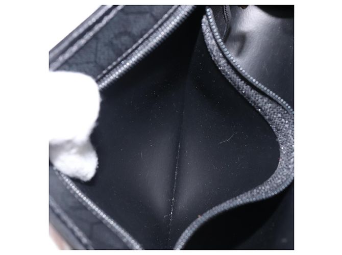 Borsa a tracolla Christian Dior Honeycomb Chain PVC Nero Tono Oro Auth 204705A - vista 22