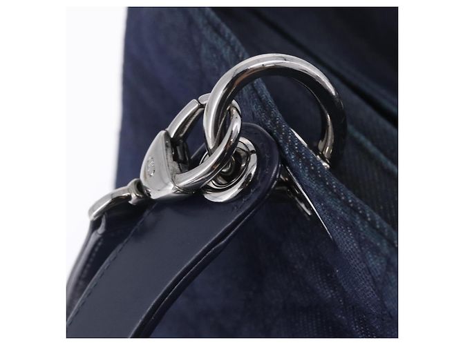 Borsa Christian Dior Lady Dior Canage Denim 2way Blue Silver Auth ka6292V Argento - vista 13