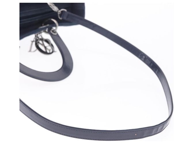 Borsa Christian Dior Lady Dior Canage Denim 2way Blue Silver Auth ka6292V Argento - vista 14