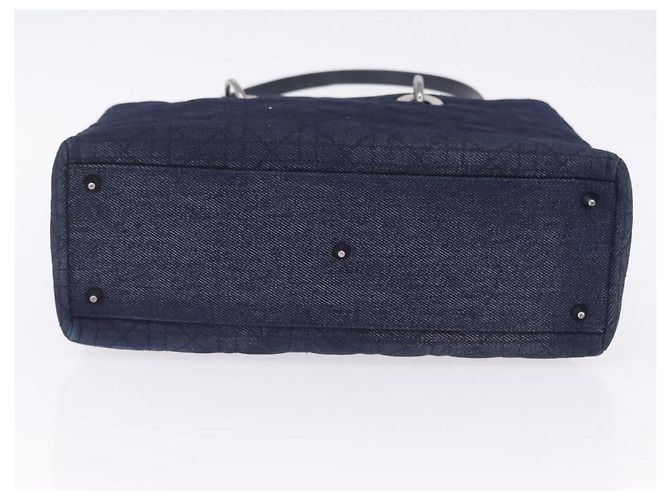 Borsa Christian Dior Lady Dior Canage Denim 2way Blue Silver Auth ka6292V Argento - vista 17