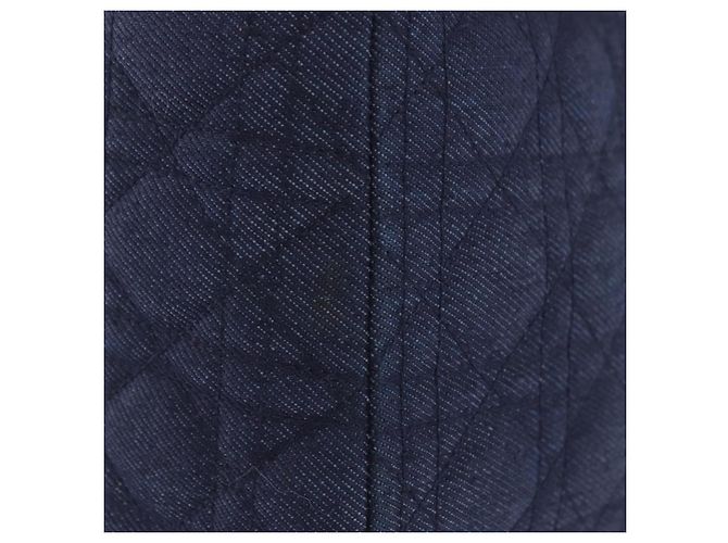 Borsa Christian Dior Lady Dior Canage Denim 2way Blue Silver Auth ka6292V Argento - vista 5
