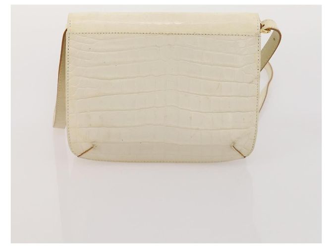 Borsa a tracolla Salvatore Ferragamo in pelle e tela set da 3 Orange White Auth 202776 Bianco Arancione - vista 10