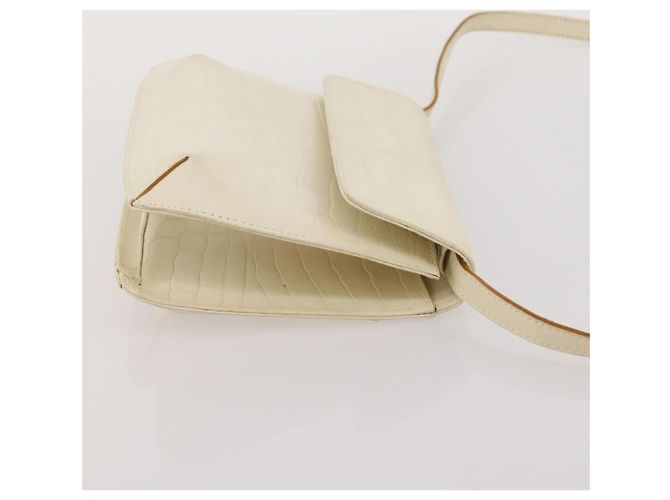 Borsa a tracolla Salvatore Ferragamo in pelle e tela set da 3 Orange White Auth 202776 Bianco Arancione - vista 11
