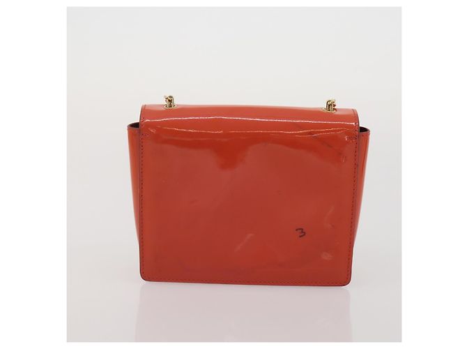 Borsa a tracolla Salvatore Ferragamo in pelle e tela set da 3 Orange White Auth 202776 Bianco Arancione - vista 17