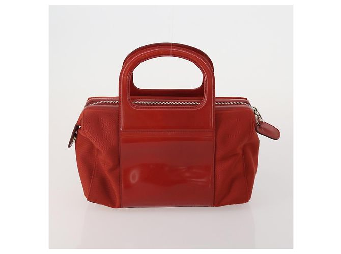 Borsa a tracolla Salvatore Ferragamo in pelle e tela set da 3 Orange White Auth 202776 Bianco Arancione - vista 3