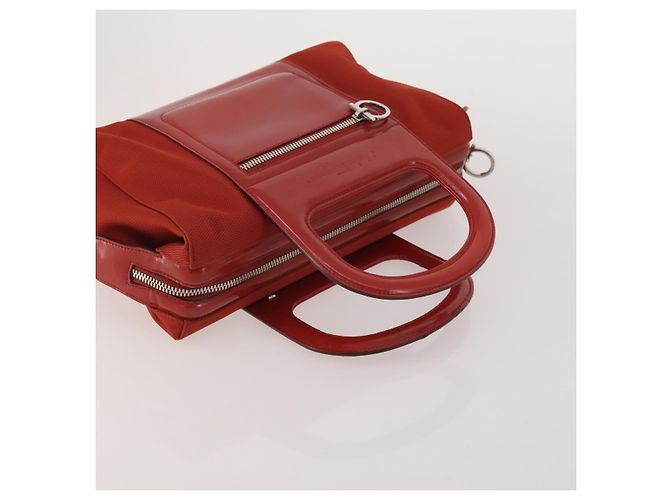 Borsa a tracolla Salvatore Ferragamo in pelle e tela set da 3 Orange White Auth 202776 Bianco Arancione - vista 5