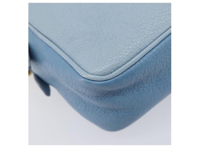 Borsa a tracolla Miu Miu in pelle oro azzurro Auth 204334A D'oro Blu chiaro - vista 15