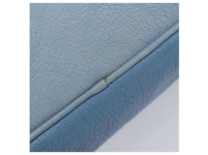 Borsa a tracolla Miu Miu in pelle oro azzurro Auth 204334A D'oro Blu chiaro - vista 17