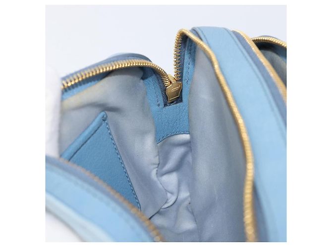 Borsa a tracolla Miu Miu in pelle oro azzurro Auth 204334A D'oro Blu chiaro - vista 21