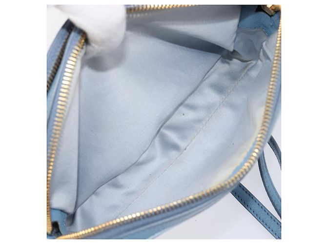 Borsa a tracolla Miu Miu in pelle oro azzurro Auth 204334A D'oro Blu chiaro - vista 24