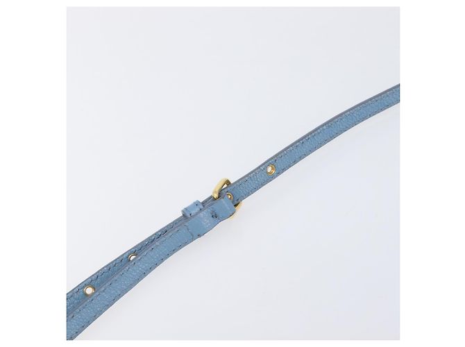 Borsa a tracolla Miu Miu in pelle oro azzurro Auth 204334A D'oro Blu chiaro - vista 9