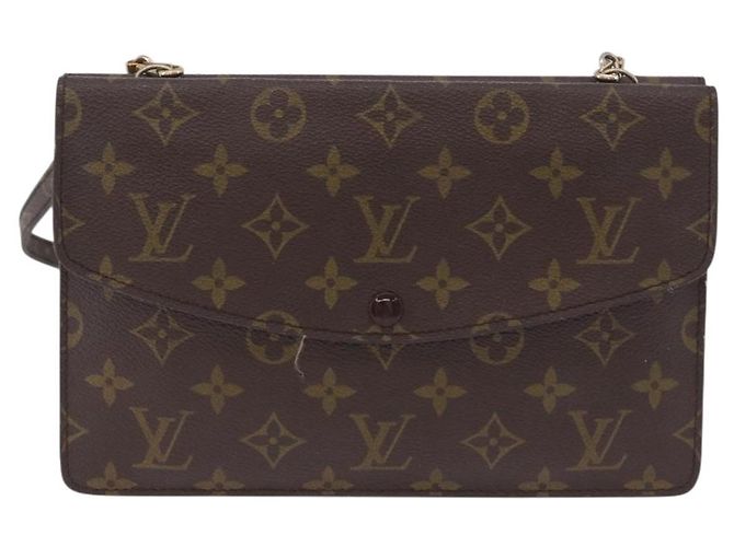 LOUIS VUITTON Monogram Double Rabat Shoulder Bag M51815 LV Auth 203299 Monogramma - vista 3