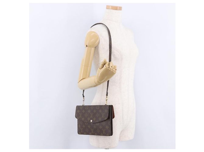 LOUIS VUITTON Monogram Double Rabat Shoulder Bag M51815 LV Auth 203299 Monogramma - vista 39