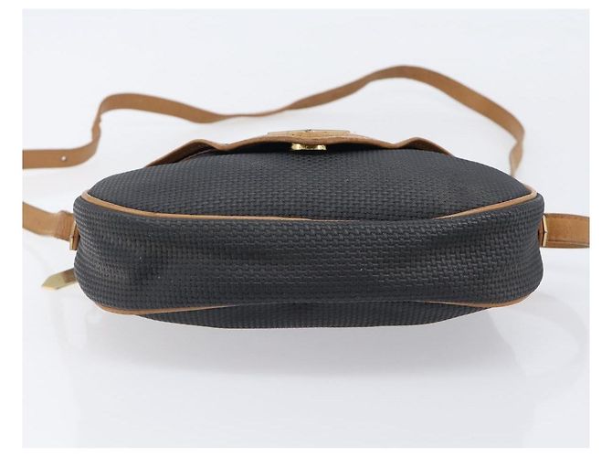 Autre Marque Borsa a tracolla SAINT LAURENT PVC Canvas Black Gold Auth 203496 Nero D'oro - vista 14