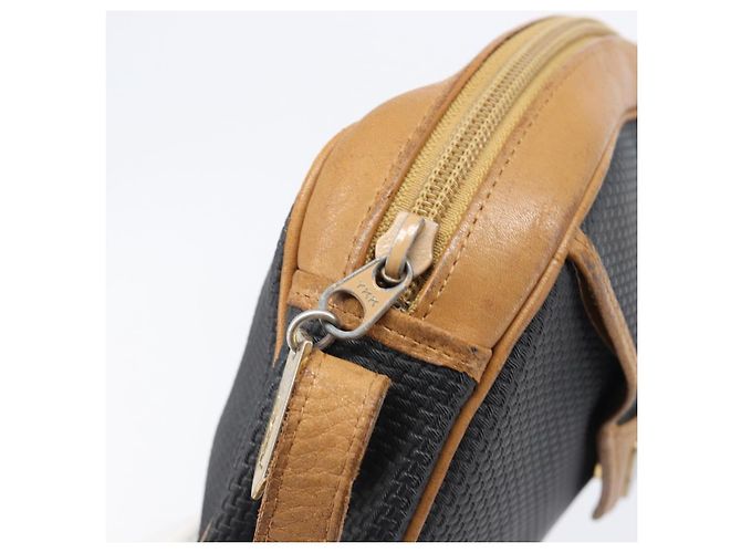 Autre Marque Borsa a tracolla SAINT LAURENT PVC Canvas Black Gold Auth 203496 Nero D'oro - vista 21
