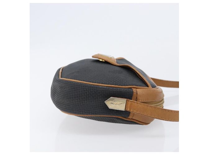 Autre Marque Borsa a tracolla SAINT LAURENT PVC Canvas Black Gold Auth 203496 Nero D'oro - vista 4