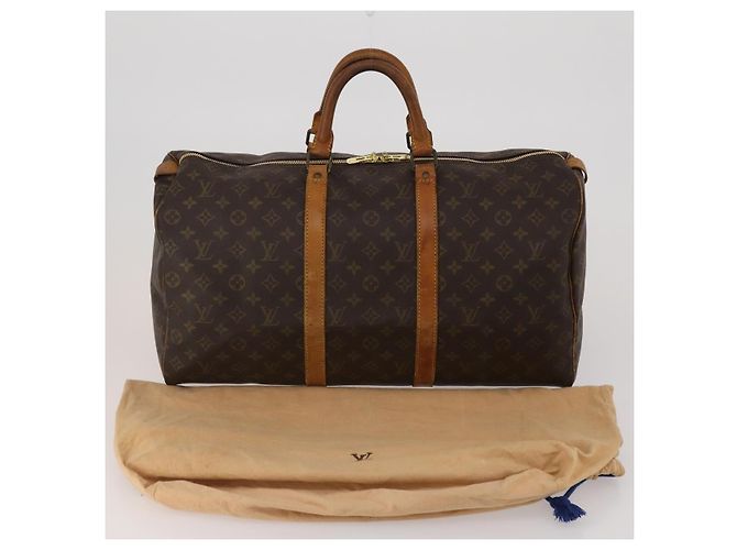 LOUIS VUITTON Monogram Keepall 50 Boston Bag M41426 LV Auth 202283A Monogramm - Ansicht 12