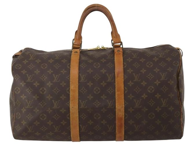 LOUIS VUITTON Monogram Keepall 50 Boston Bag M41426 LV Auth 202283A Monogramm - Ansicht 13