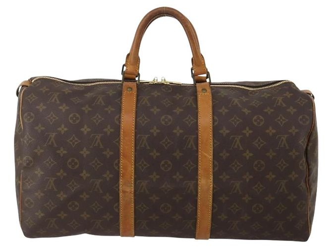 LOUIS VUITTON Monogram Keepall 50 Boston Bag M41426 LV Auth 202283A Monogramm - Ansicht 2