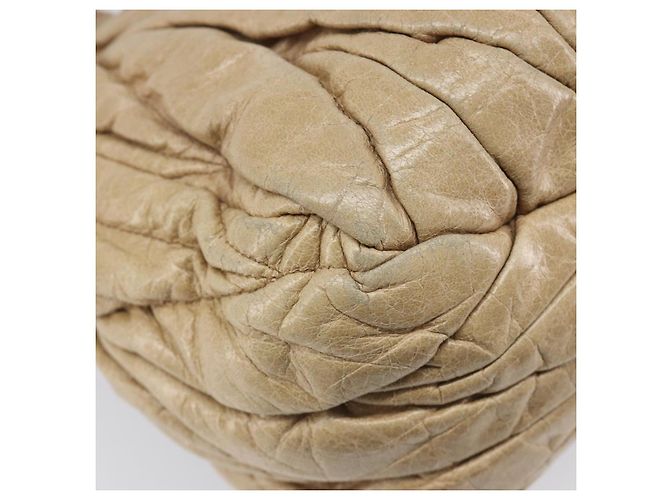 Borsa a mano Miu Miu Matelassé in pelle beige e oro autentica BA15801V D'oro - vista 13