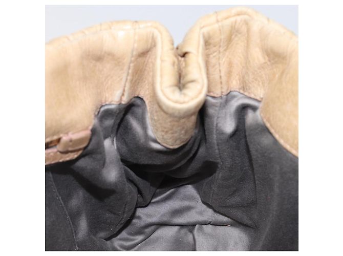 Borsa a mano Miu Miu Matelassé in pelle beige e oro autentica BA15801V D'oro - vista 23