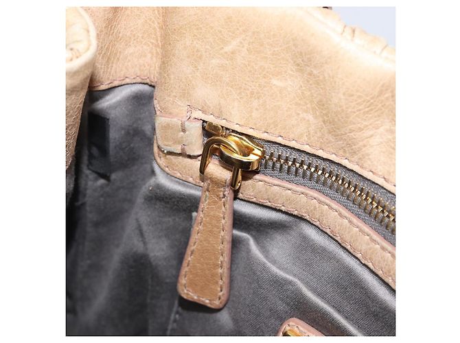 Borsa a mano Miu Miu Matelassé in pelle beige e oro autentica BA15801V D'oro - vista 25