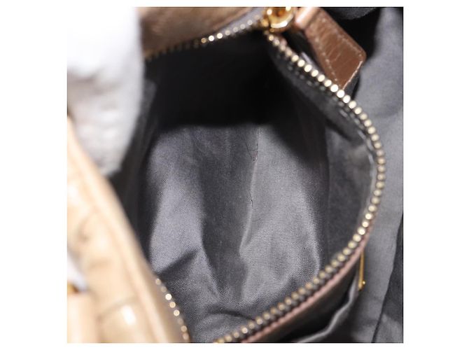 Borsa a mano Miu Miu Matelassé in pelle beige e oro autentica BA15801V D'oro - vista 26