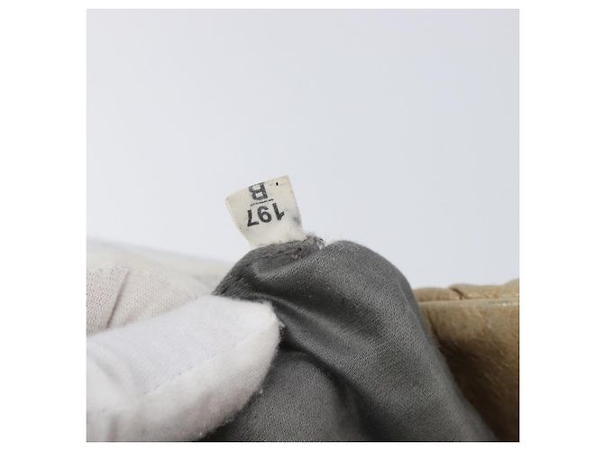 Borsa a mano Miu Miu Matelassé in pelle beige e oro autentica BA15801V D'oro - vista 28