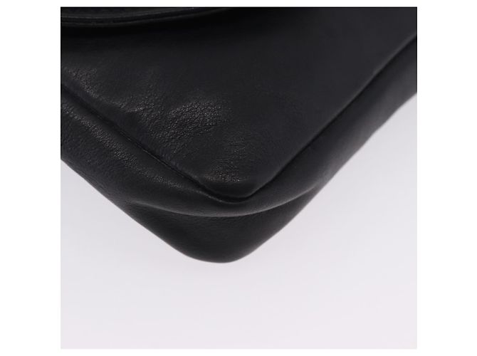 Borsa vita CHANEL COCO Mark Chain in pelle d'agnello nera e oro CC Auth bs18653 Nero D'oro - vista 11